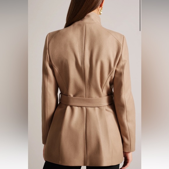 Ted Baker Roses Short Wool Wrap Coat Size 1/4 - Picture 3 of 10